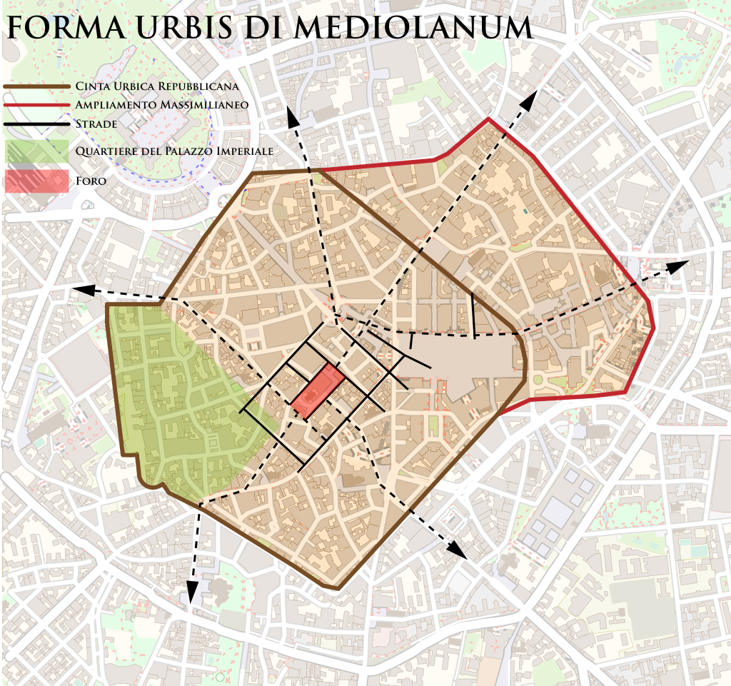 le porte di mediolanum - fonte: wikipedia